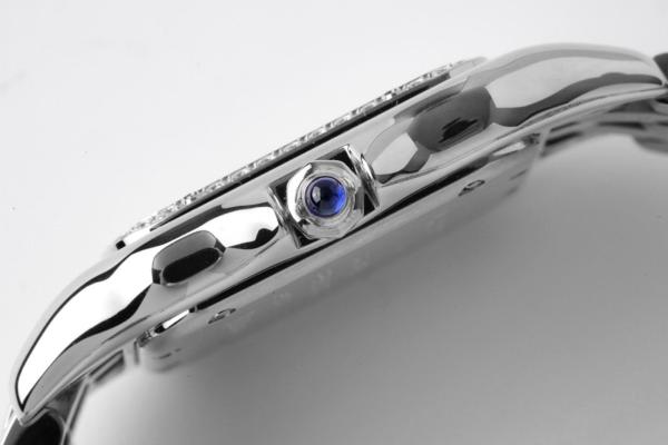 CARTIER Panthère De Cartier Quartz Movement Unisex Watch 36.5*26.7mm White Dial Stainless Steel Case