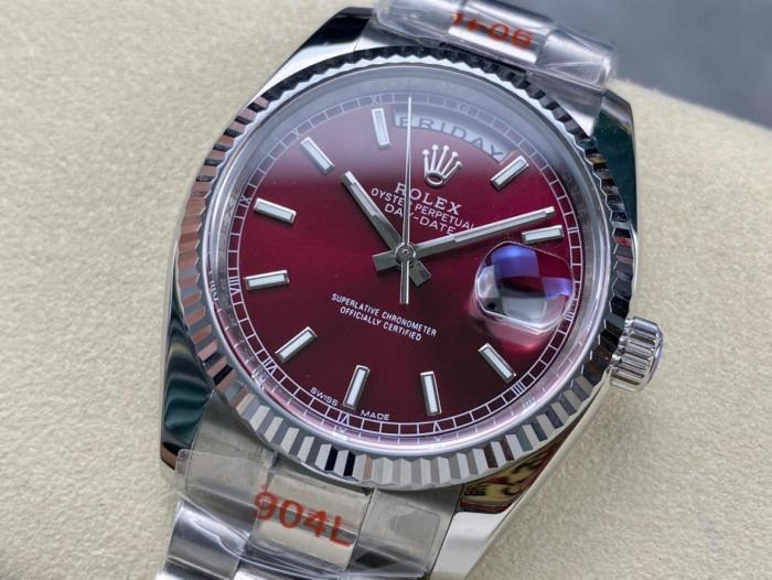 ROLEX Unisex Week type Calendar Watch 36mm