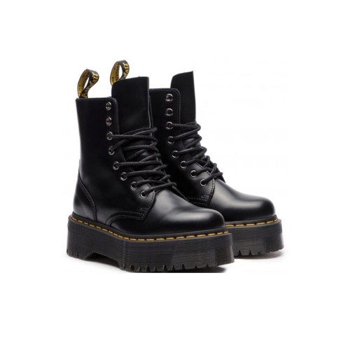Jadon Dr.Martens Smooth Leather Platform Boot 'Black' Women's