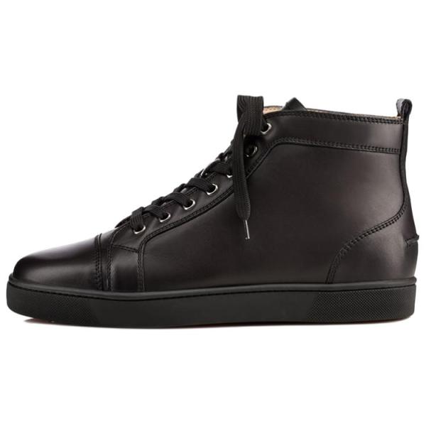 Christian Louboutin Louis Flat High Black Black