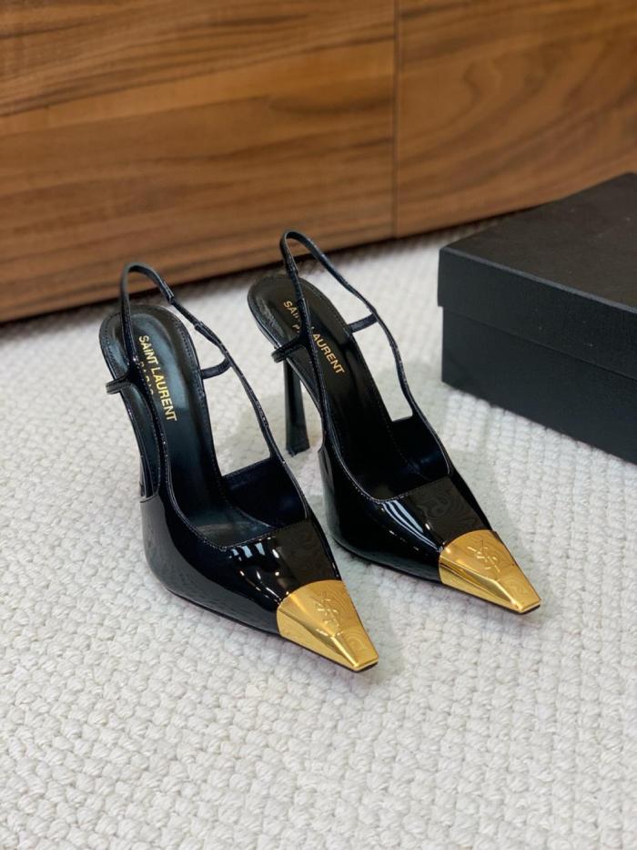 SAINT LAURENT Jeanne Slingback Pumps