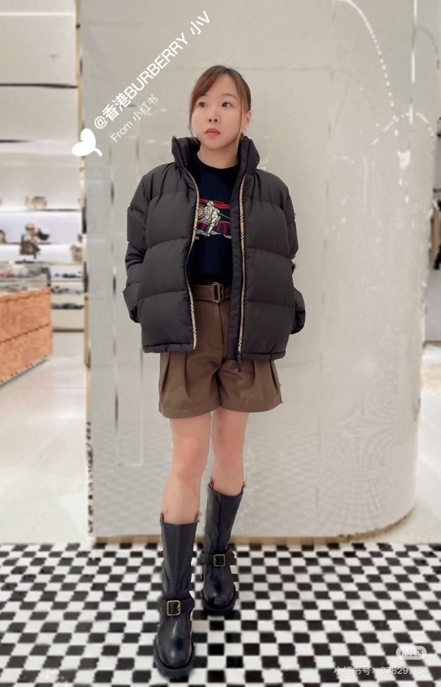 Burberry High Neck Puffer Jacket