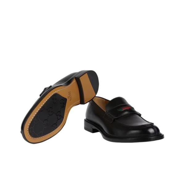 Gucci Loafer Black Green Red