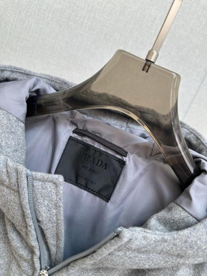 Prada hooded padded jacket