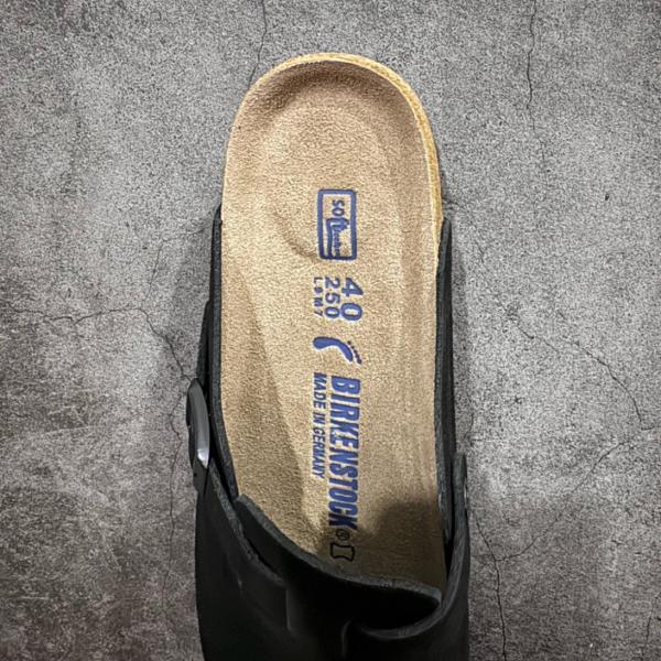 Birkenstock Boston Soft Footbed Suede Black