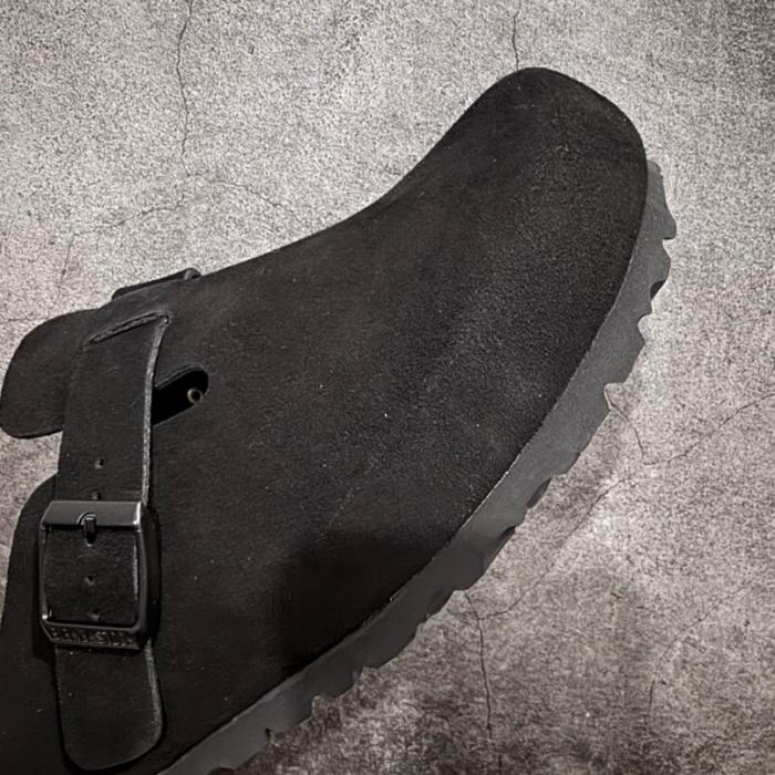 Birkenstock Boston Soft Footbed Suede Black