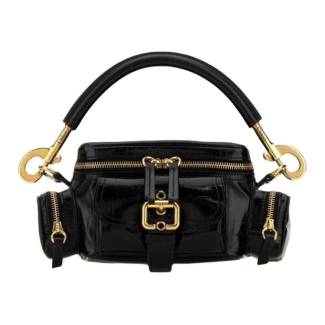 Chloe Calfskin Shoulder Bag, Crossbody Bag, Handbag Small Women's Black CHC24-WS534O24-001 size 25*12*12 cm