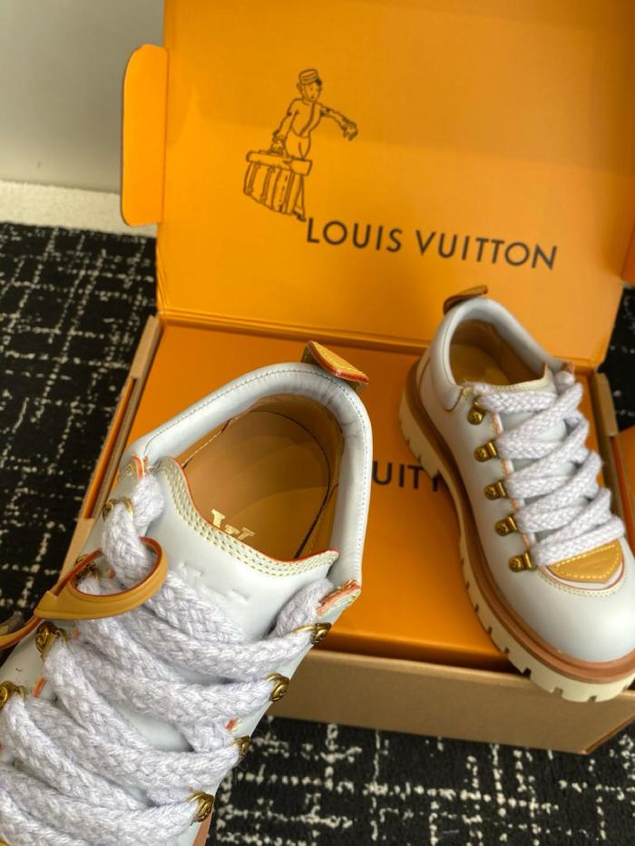 LOUIS VUITTON Nigo Collaboration REMIX FW25 Casual Shoes Men's Gray Blue