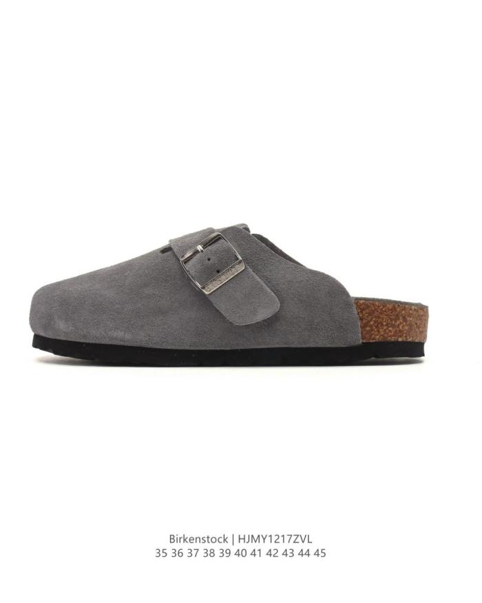 Birkenstock Boston Soft Footbed Oiled Leather Iron Grey