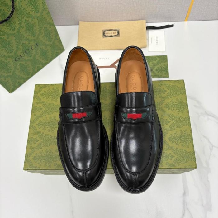 Gucci Loafer Black Green Red