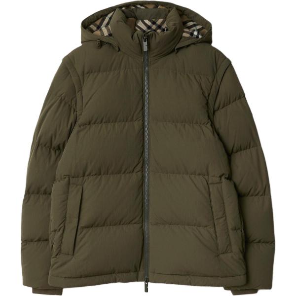 Burberry detachable-sleeve puffer jacket