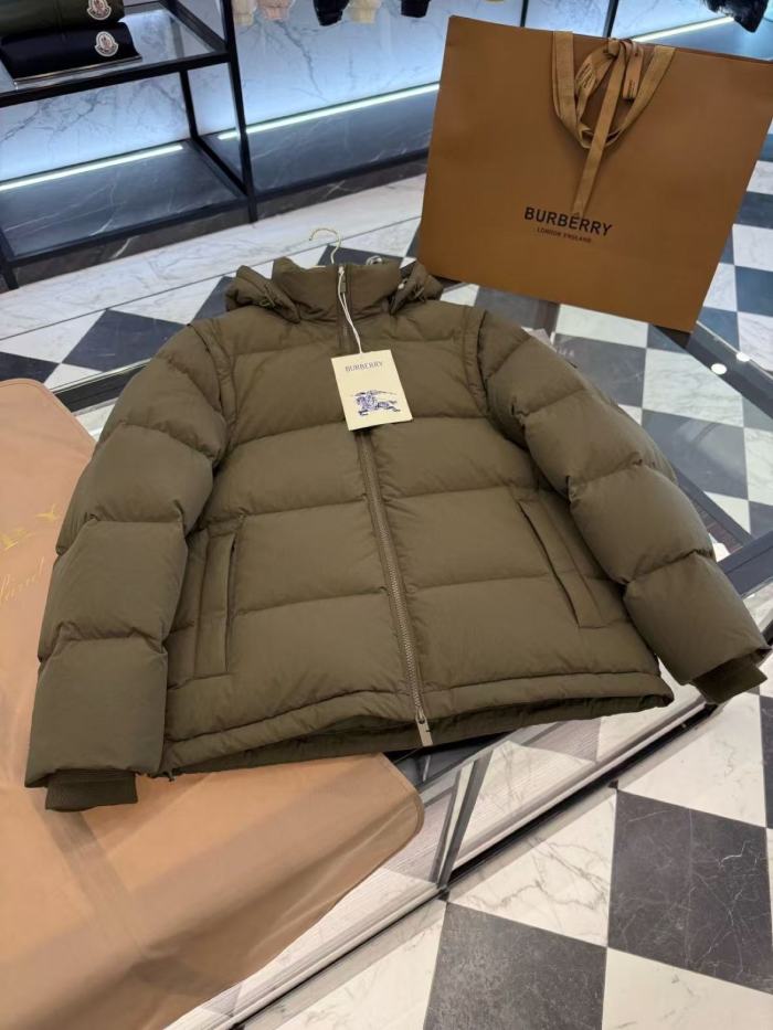 Burberry detachable-sleeve puffer jacket