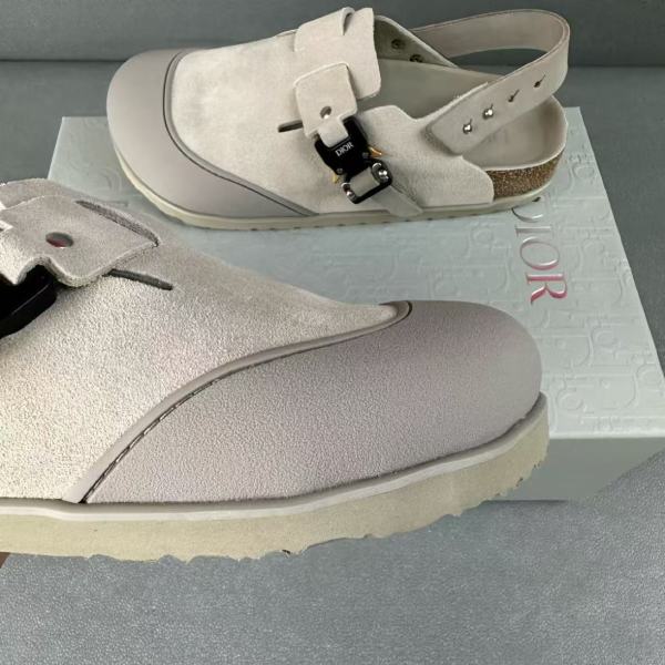 Dior by Birkenstock Tokio Mule Greige