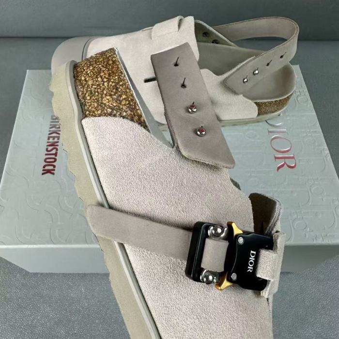 Dior by Birkenstock Tokio Mule Greige