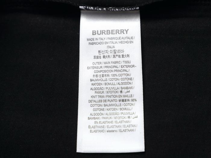 Burberry Men Logo Print T-shirt Black