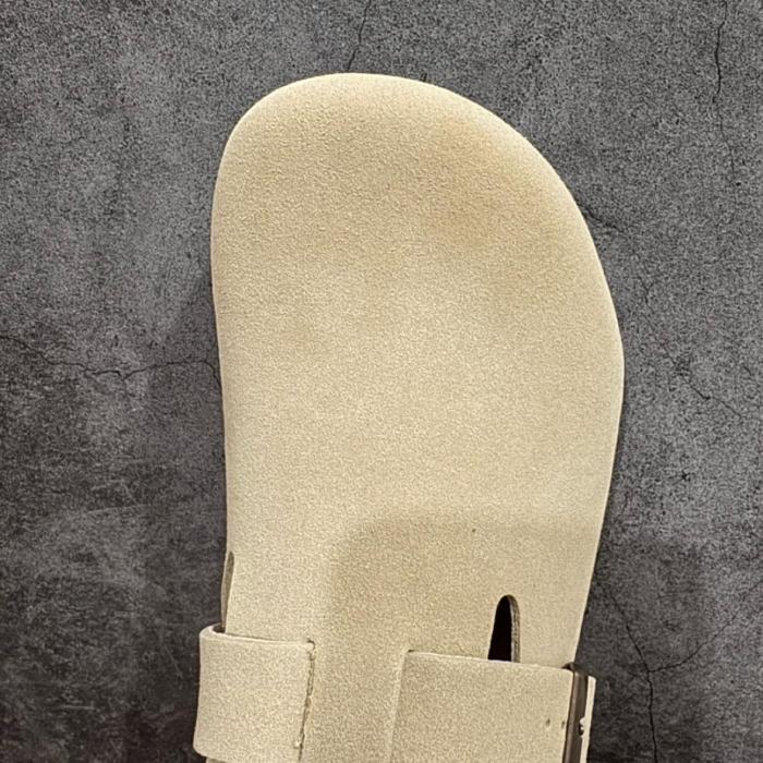 Birkenstock Boston Suede Latte Cream