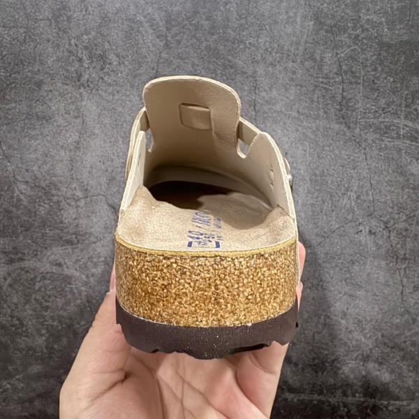 Birkenstock Boston Suede Latte Cream