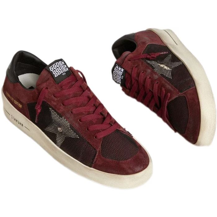 Golden Goose Stardan Low top Skateboard Shoes Men's Fuchsia