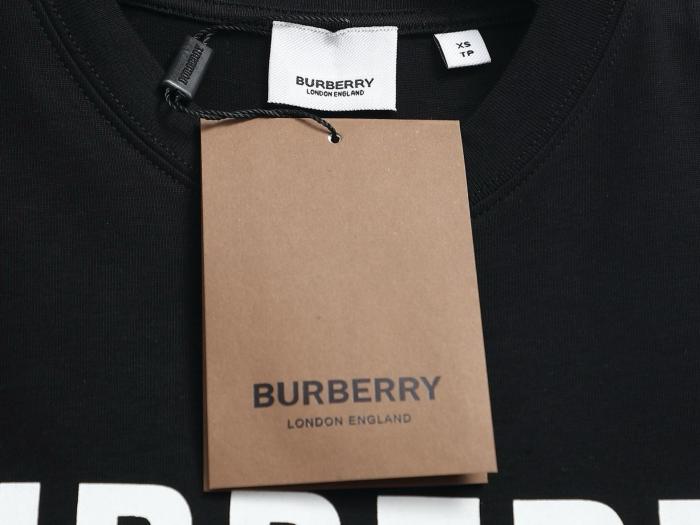 Burberry Men Logo Print T-shirt Black