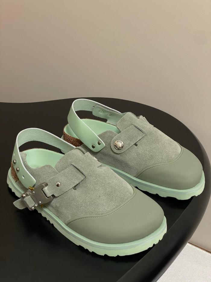 Dior by Birkenstock Mule Tokio Pastel Green Nubuck Calfskin