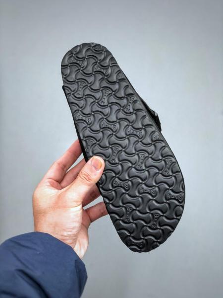 Birkenstock Boston Shearling Suede Leather Black