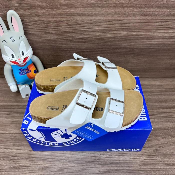 Birkenstock Arizona Birko-Flor Triple White (Women's)