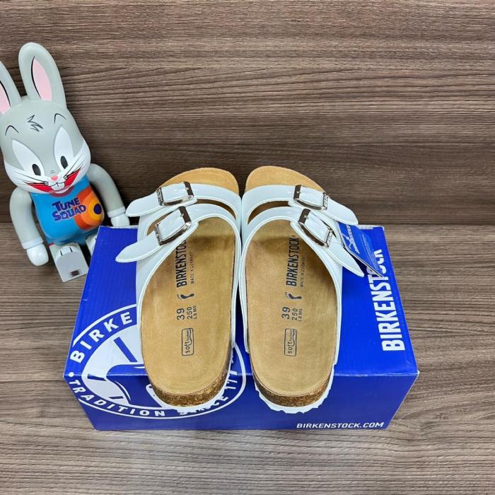 Birkenstock Arizona Birko-Flor Triple White (Women's)