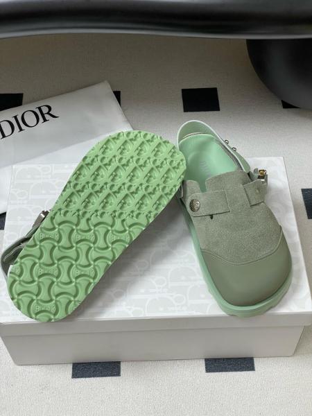 Dior by Birkenstock Mule Tokio Pastel Green Nubuck Calfskin