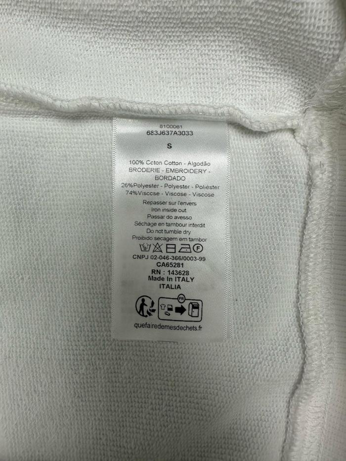 DIOR Sweatshirts Men's White Crew Neck Moderate