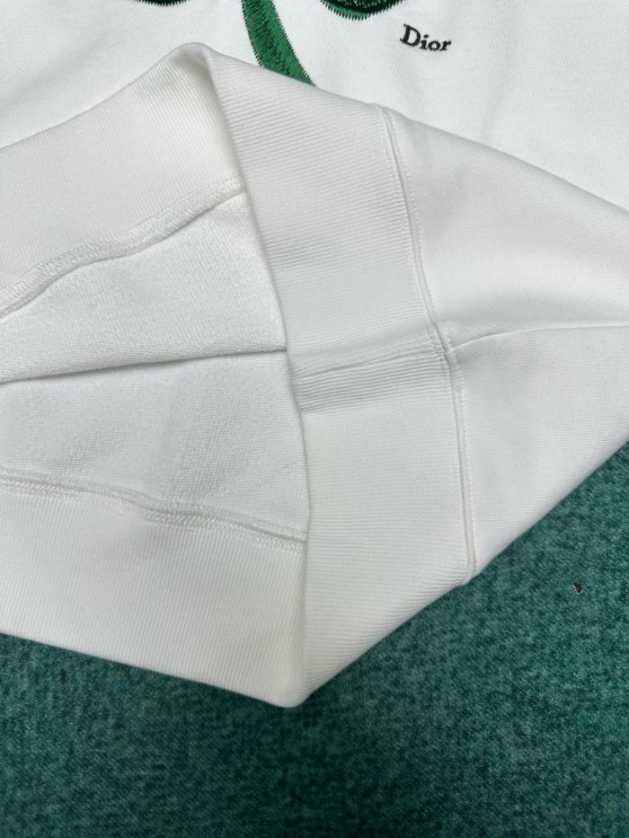 DIOR Sweatshirts Men's White Crew Neck Moderate
