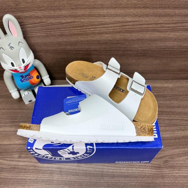 Birkenstock Arizona Birko-Flor Triple White (Women's)