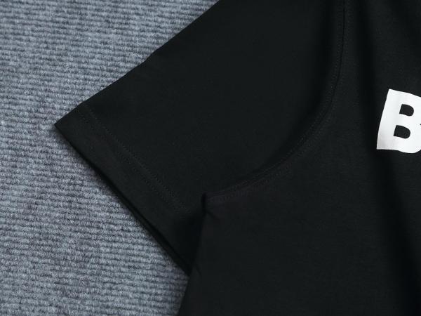 Burberry Men Logo Print T-shirt Black