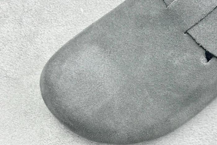 Birkenstock Boston Soft Footbed Suede Dark Grey