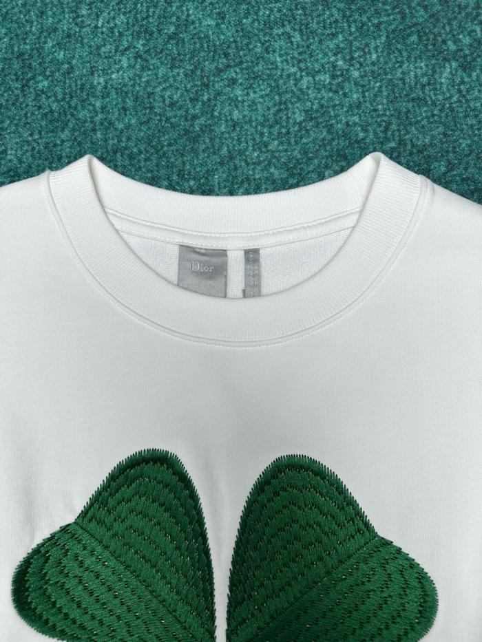 DIOR Sweatshirts Men's White Crew Neck Moderate