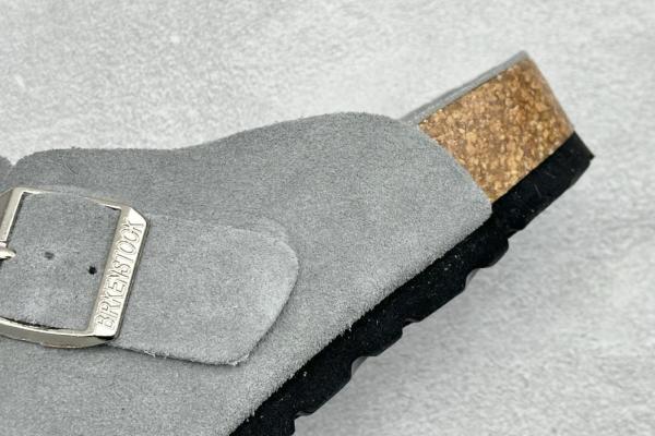 Birkenstock Boston Soft Footbed Suede Dark Grey