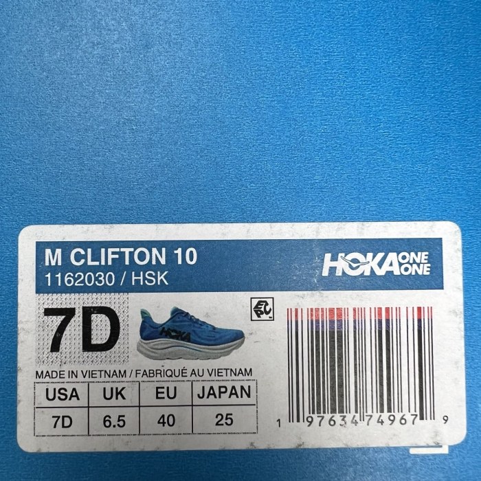 Hoka One One Clifton 10 Hoka Blue Skyward Blue