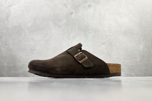 Birkenstock Boston Soft Footbed Suede Mocha