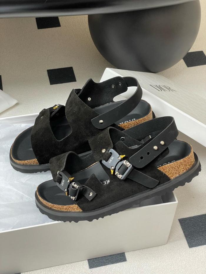 Dior by Birkenstock Milano Sandal Black