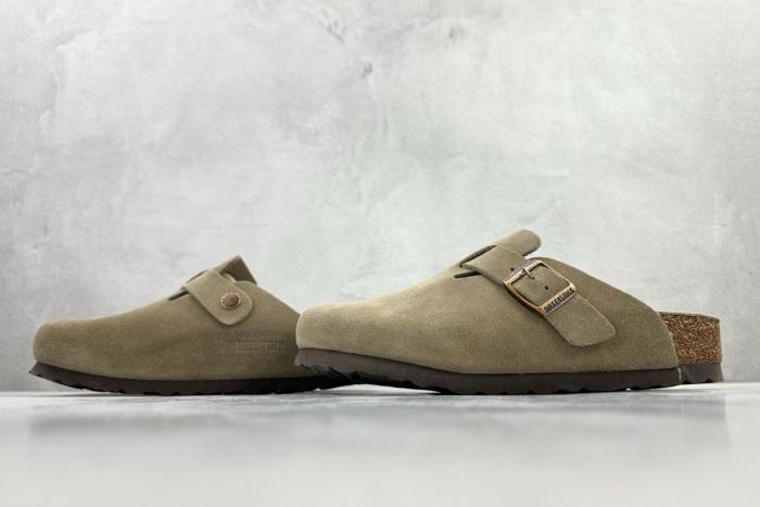 Birkenstock Boston Soft Footbed Suede Taupe