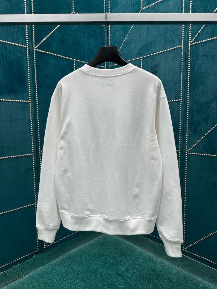 DIOR Sweatshirts Men's White Crew Neck Moderate