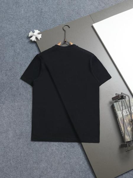 Burberry Men Logo Print T-shirt Black
