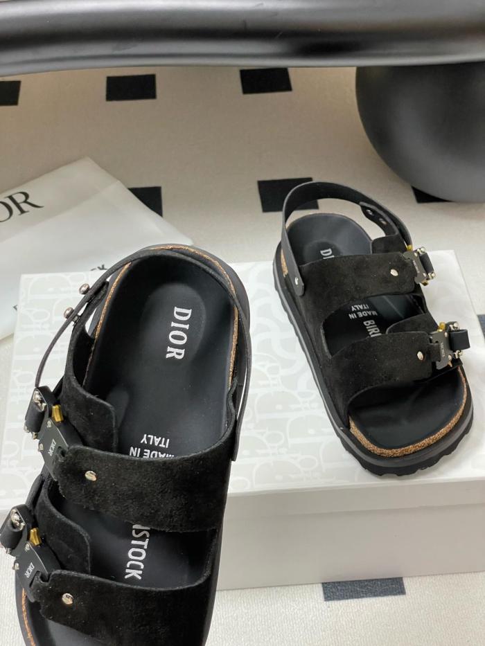 Dior by Birkenstock Milano Sandal Black