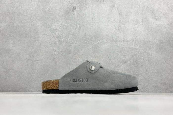 Birkenstock Boston Soft Footbed Suede Dark Grey