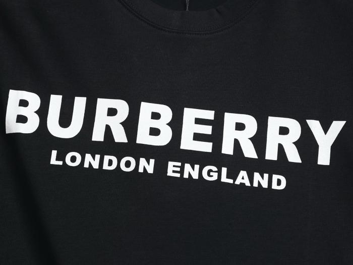 Burberry Men Logo Print T-shirt Black