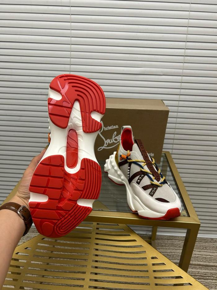 Christian Louboutin CL LUBOTING Trailnrun Low top Casual Shoes Men's Gray