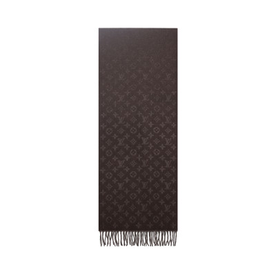LOUIS VUITTON Monogram Gradient Cashmere Knit Scarves Men's M70258 35*200cm