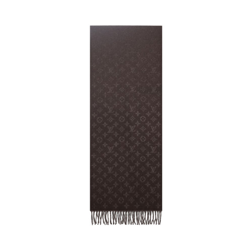LOUIS VUITTON Monogram Gradient Cashmere Knit Scarves Men's M70258 35*200cm