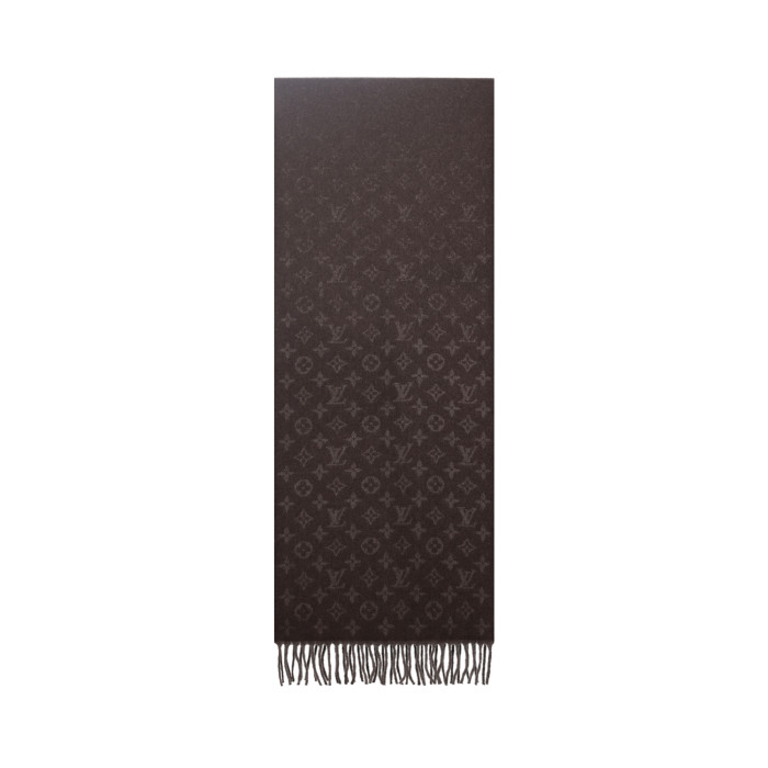 LOUIS VUITTON Monogram Gradient Cashmere Knit Scarves Men's M70258 35*200cm