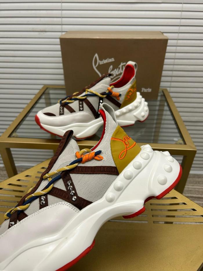 Christian Louboutin CL LUBOTING Trailnrun Low top Casual Shoes Men's Gray