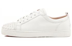 Christian Louboutin Louis Junior Spikes White